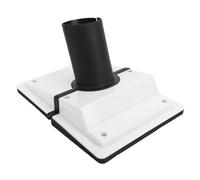 Cosiki Kit de Couverture de Ligne de Pénétration Murale CVC, Couvercle Mural AC divisé en Plastique, Kit de Couvercle de Joint Souple avec Diamètre Intérieur de Tuyau de 60 Mm, Idéal pour Les (White)