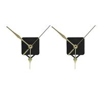 Cosiki Kit de Mouvement D'horloge à Monter Soi-même, Durable pour Réparer les Raccords de Pointeurs pour Horloges Artisanales, 2 Jeux Dorés Alimentés par Piles AA pour Horloges Fabriquées à la Main