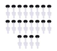 Cosiki Kit de Rondelle de Réservoir de Toilette 20 Pièces, Boulons de Fixation en Plastique, Joints à Vis avec Caoutchouc Plastique, Idéal pour la Réparation de Toilettes en 2 Pièces, Longueur 9,6 Cm