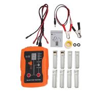 Cosiki Kit D'outils de Nettoyage de Testeur D'injecteur de Carburant Automobile, Double Canal Efficace et Complet pour 2 Injecteurs pour Diagnostic de Moteur de Voiture ABS 12V 8 Adaptateurs (White)