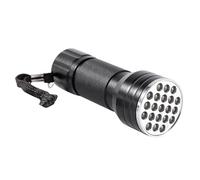 Cosiki Lampe de Poche Compacte UV 21 LED à Lumière Noire pour Vérifier les Cartes de Crédit et les Encres Fluorescentes, Aluminium Violet