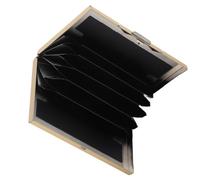 Cosiki Livre de Cartes de Crédit, Support de Carte de Visite Case de Blocage Métal (Sac de Carte en Acier Inoxydable 6 Carte Or)