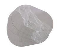 Cosiki Lot de 4 Sets de Table Lavables et Essuyables pour Table de Salle à Manger, 45,7 X 30,5 Cm, Tapis de de Cuisine Antidérapants en Cuir PU pour Intérieur et Extérieur, Fêtes, Faciles à Nettoyer