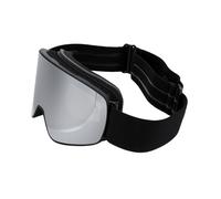 Cosiki Lunettes de Ski Anti-rayures, Design sans Cadre, Coupe-vent pour Sports D'hiver, Snowboard et Ski pour Enfants, 1 Paire (Monture noire, verres argentés)