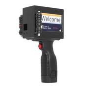 Cosiki Machine de Codage d'étiquettes, Imprimante à Jet d'encre Portative Intelligente, Tasse à 4 Cœurs 100-240V, Interface Utilisateur Simple pour Les Dates de Production (Prise UE