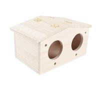 Cosiki Maison de Nids d'oiseaux en Bois, Boîte D'élevage de Modélisation Mignonne pour Perroquets Hirondelles, Nichoir en Bois de Platane pour Les Amoureux de la Nature, 9,1x5,1x4,9 Pouces