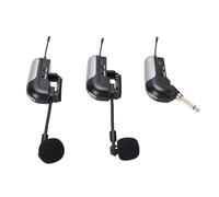 Cosiki Microphone sans Fil Double Accordéon UHF, Micro sans Fil UHF, Portée de 30 M, Micro Accordéon 360° avec Récepteur, Idéal pour Les Performances sur Scène et la Musique Live