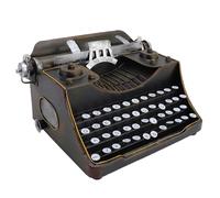 Cosiki Modèle de Machine à écrire Vintage, Décor de Bureau Rétro en Métal avec Une Fabrication Exquise, pour la Maison, Le Bureau, la Salle D'étude, Le café, Le Bar, Accessoire Photo (Black)