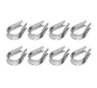 Cosiki Outils de Gréage de Câbles en Acier Inoxydable avec Finition Brillante pour L'industrie de la Construction Navale, dé à Coudre de Câble Métallique 50 Pièces pour Câbles en Acier, Adaptés à