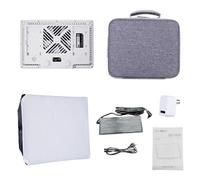 Cosiki Panneau Lumineux LED RVB, 100 W Haute Puissance, Température de Couleur de 2 500 K à 9 900 K, Lumière de Sortie 4 550 Lux avec Contrôle par Application, Idéal pour Le Studio, Le Streaming