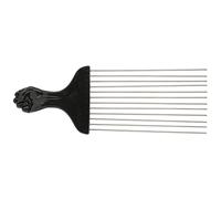 Cosiki Peigne à Cheveux en Métal, Outil de Coiffure Démêlant pour Salon de Coupe de Cheveux Bouclés, ABS/métal Durable, 1 Pièce