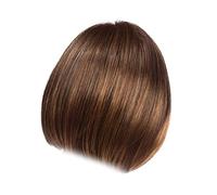 Cosiki Perruque Synthétique Courte avec Frange, Douce au Toucher, Marron Clair, Cheveux Courts pour Femmes, pour Cosplay ou Fêtes D'Halloween