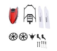 Cosiki Pièces d'hélicoptère RC, Ensemble Complet de Bielle d'engrenage Principal de Rotor 'hélice de Plateau Cyclique de 'atterrissage 'auvent, avec Plastique et Métal de qualité Supérieure,