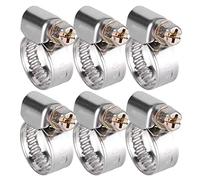 Cosiki Pinces de Tuyau en Acier Inoxydable, Pince de Carburant CLACE ACTEUR ACTEUR ANTÉRIE ANTINORSION ANTICORSION Clamp/Holder de Tuyau de de de de pour Véhicules à Moteur Petrochimie (16-25mm)