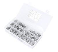 Cosiki Pinces de Tuyaux à Ressort, Pinces de Ressort Silver 304 Clamp/Holder à en Acier Inoxydable 160pcs Brilles de Tuyau