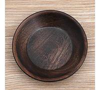 Cosiki Plateau de Nourriture, Plateau à Légumes Assiette de Fruits de Serve Plaque Plaque de Fruits Secs à Secs Rond Aliments en Bois Servant de pour Le thé Gâteau de Désert de Gâteau (7,5 cm)