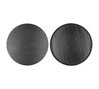 Cosiki Plateau Rond en Bois, Plateau Rond en Bois Aliment Fruit de Service en Plaque Décorative Assiette en Plaque de Service pour Le Restaurant de Cuisine à la Maison (30cm)