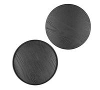 Cosiki Plateau Rond en Bois, Plateau Rond en Bois Aliment Fruit de Service en Plaque Décorative Assiette en Plaque de Service pour Le Restaurant de Cuisine à la Maison (27 cm)