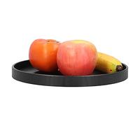 Cosiki Plateau Rond en Bois, Plateau Rond en Bois Aliment Fruit de Service en Plaque Décorative Assiette en Plaque de Service pour Le Restaurant de Cuisine à la Maison (24cm)