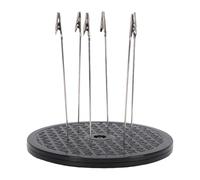 Cosiki Plateau Tournant de Peinture de Modèle, Base de Support Rotative de 7,5 Pouces, Plateau Tournant de Décorations Artisanales avec 6 Bâtons de Clamp/Holder en Métal, Idéal pour Pulvériser des