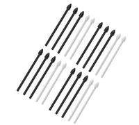 Cosiki Pointes de Rechange Tactiles pour Note 10/Plus - Pointes de Stylet de Haute qualité - 20 Pièces + Aiguille + Pince à épiler pour écrivains, Artistes - Matériau ABS (Black)