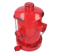 Cosiki Poubelle de Bouche d'incendie, Poubelles Artistiques Polyvalentes en Fer de Style Industriel, Structure en Fer Robuste pour Le Jardin (Rouge)