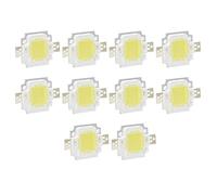 Cosiki Puce LED COB 10W, Lumière Blanche Pure pour Bricolage, Accessoires de Lampe, éclairage de Circulation Paysager, 28x20mm, 10 Pièces