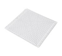 Cosiki Règle à Fentes en Acrylique Haute Transparence, Gabarit de Matelassage avec Lignes D'alignement pour une Découpe Précise du Tissu, Double Couleur avec Grands Chiffres, 12,5 X