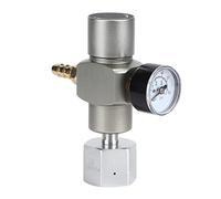 Cosiki Régulateur de Gaz CO2 Mini 30 Psi avec Adaptateur 3/8 Pouces à TR21.4 et Barbe de 8 Mm pour Bouteille de Soda Cartouche 12/16g