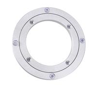 Cosiki Roulement de Platine Silencieux, Roulement Pivotable Argent en Aluminium Lourde, de Plate-Forme en Aluminium pour Les Expositions de Commerce de Service de Table (8 Pouces * H8,5 mm)