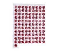 Cosiki Simulation 3D Stickerye Sticker, 3D Simulation Fishing Lure Eyes Holographic Eyes Sticker Lures Pêche Lere Artificiel Pêcheur Lere (Rouge)