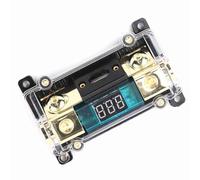 Cosiki Support de Fusibles D'alimentation Audio de Voiture, Boîte de Bloc de Distribution Stéréo Durable pour une Protection Complète du Système Audio de Voiture, adapté pour/navire, Alliage (250A)