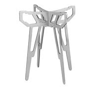 Cosiki Support de Trépied de Camping en Acier Inoxydable, Grille de Foyer Pliable et Détachable avec Un Design Robuste et Brillant pour la Cuisine en Plein Air, Le Camping et la Randonnée