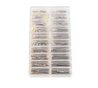 Cosiki Tube de Vis de Bracelet de Montre en Acier Inoxydable Durable 200 Pièces Broche de Bielle de Largeur 1,3 Mm Or Argent pour Les Réparateurs de Montres Professionnels