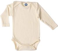 Cosilana 71053 Body/justaucorps à manches longues pour bébé Laine/soie - Ecru - 86 cm-92 cm