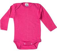 Cosilana 71053 Body/justaucorps à manches longues pour bébé Laine/soie - Rose - 62 cm-68 cm