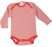 Cosilana 71053 Body/justaucorps à manches longues pour bébé Laine/soie - Rouge - 86 cm-92 cm
