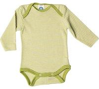 Cosilana 71053 Body/justaucorps à manches longues pour bébé Laine/soie - Vert - 62 cm-68 cm