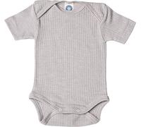 Cosilana Body bébé manches courtes 91052 BW/Laine/Soie, Gris mélangé., 74-80 cm