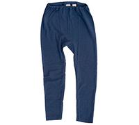 Cosilana, Legging pour enfant 70 % laine 30 % soie, Marine unie, 128 cm