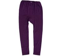 Cosilana, Legging pour enfant : 70 % laine, 30 % soie, Prune uni, 128