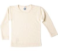 Cosilana Maillot de corps à manches longues en laine et soie pour enfant - Beige - 116