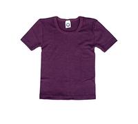 Cosilana, Maillot de corps/T-shirt, 70% laine et 30% soie (128, prune), prune, 128 cm