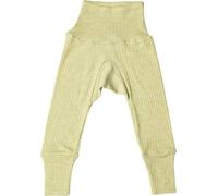 Cosilana Pantalon bébé - long avec ceinture Soie/laine/coton, Mélange de verts., 62-68
