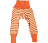 Cosilana Pantalon long pour bébé 70 % laine mérinos 30 % soie - Orange - 74 cm/80 cm