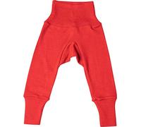 Cosilana Pantalon pour bébé en laine vierge et soie - Rouge - 74/80