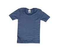 Cosilana T-shirt pour enfant 70 % laine et 30 % soie - Bleu - 10 ans