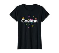 Cosima - Joli prénom de Fille avec des Papillons colorés T-Shirt