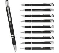Cosima Lot De 10 Stylos À Bille En Métal Mine À Grande Capacité Bleu Poignée Ergonomique 1 - Noir