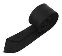 COSINE 2 "Stripe en Tricot Noir Légèrement lisiralement Cravate Noire pour
